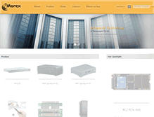 Tablet Screenshot of morex.com.tw